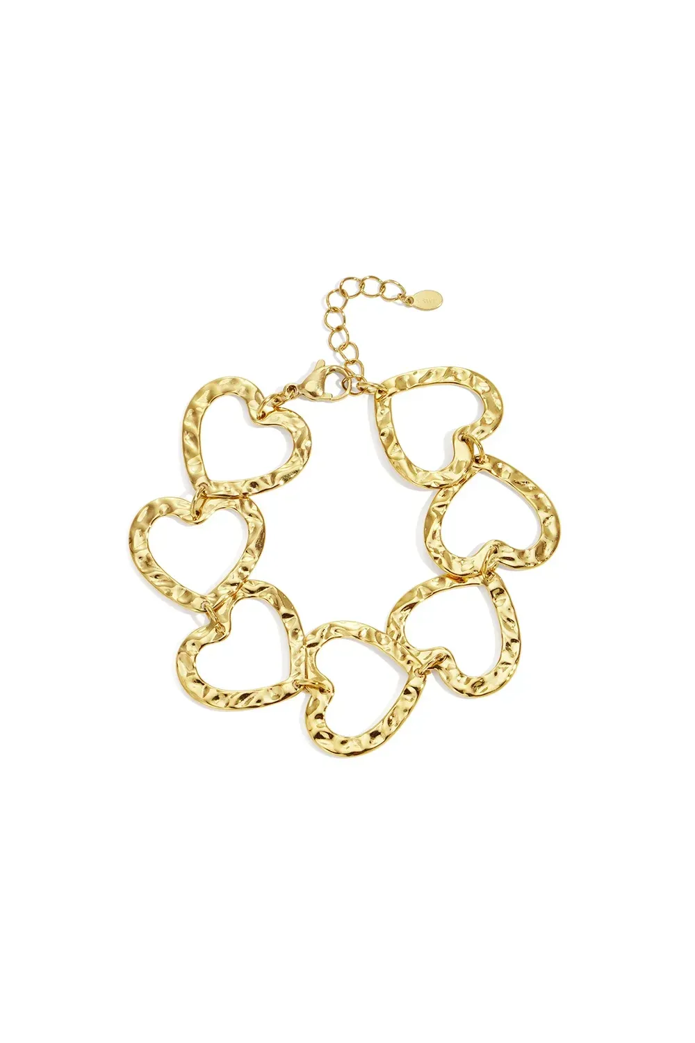 Armband gouden harten