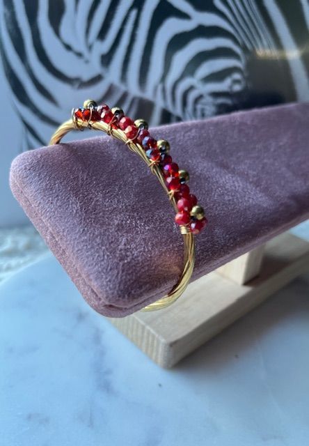 Bangle bloem armband