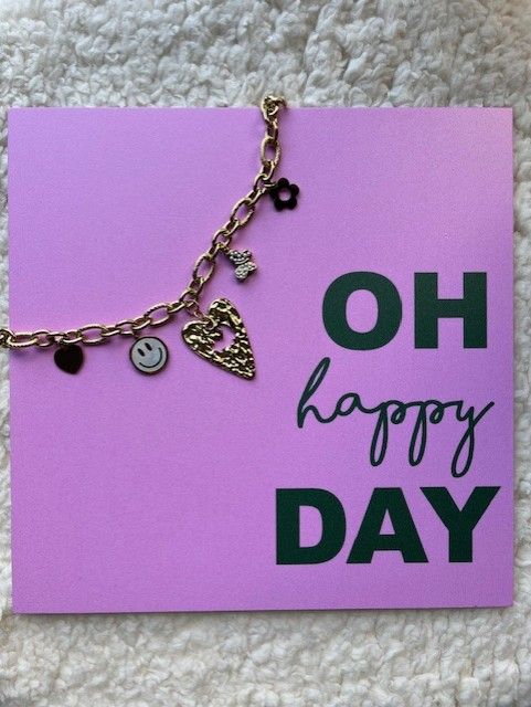 Bedelketting happy goud of zilver
