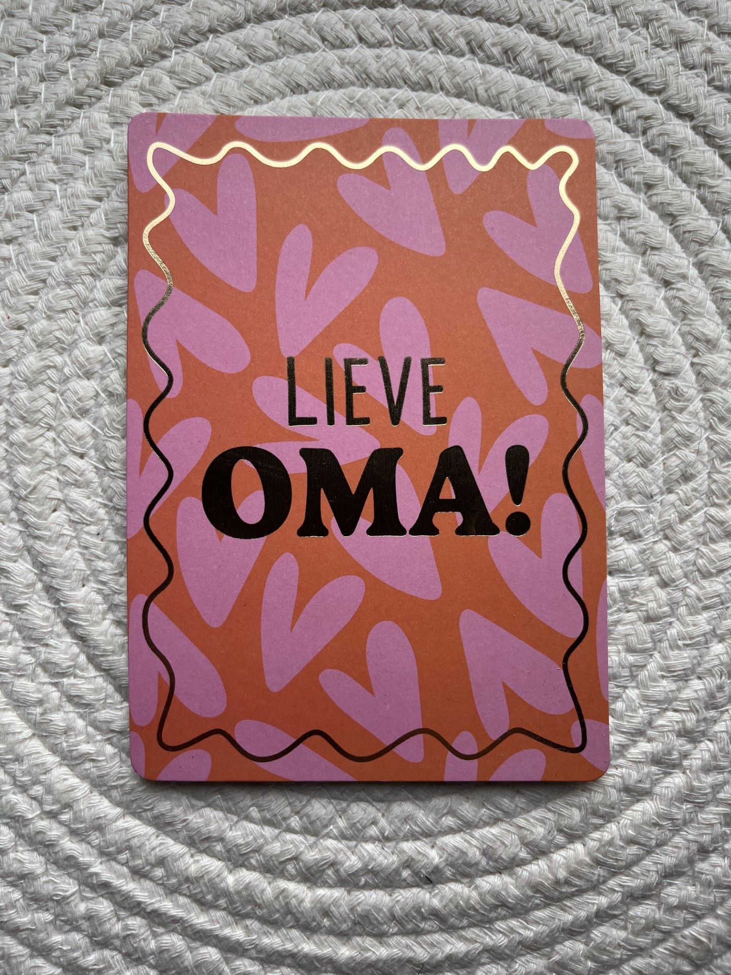 Kaart lieve oma
