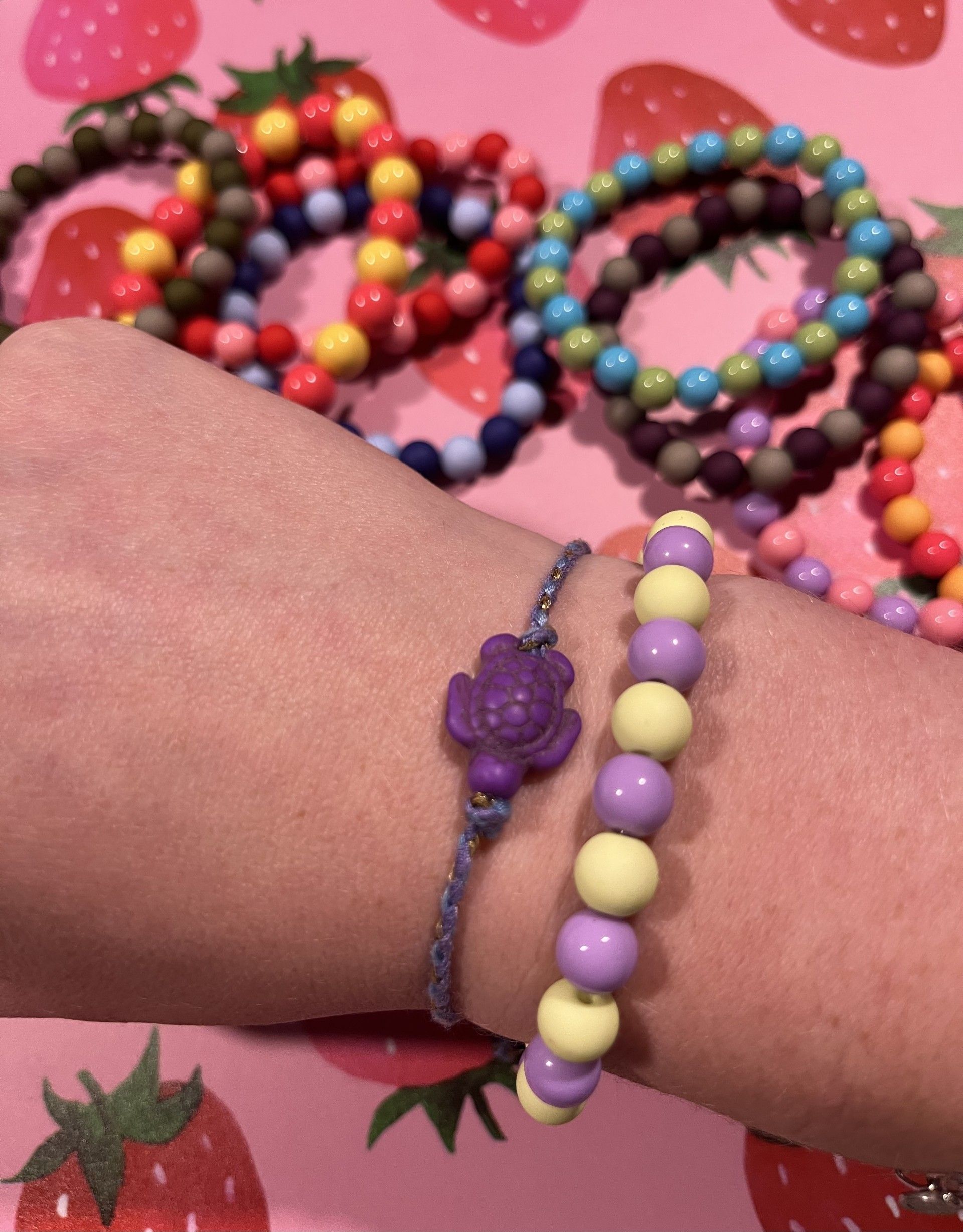 Kralenarmband 10 mm div kleuren zelf samenstellen