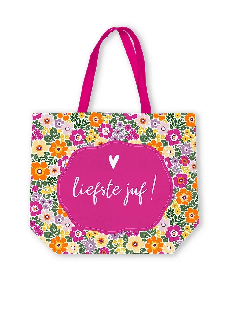 Tas juf bloemen