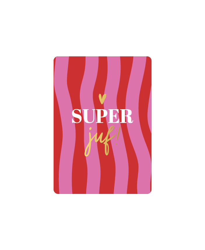 Cadeaukaartje super juf