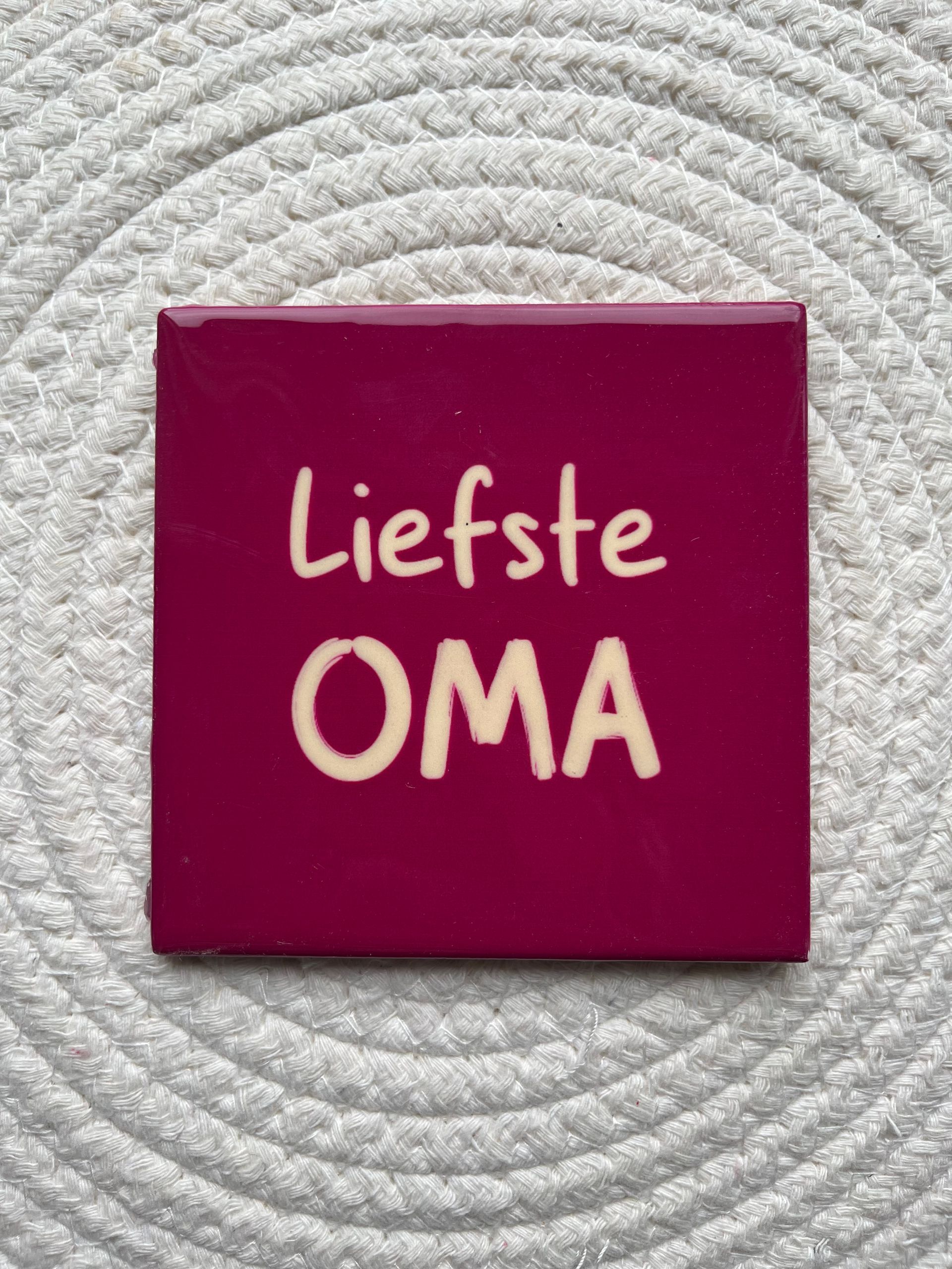 Tegeltje liefste oma
