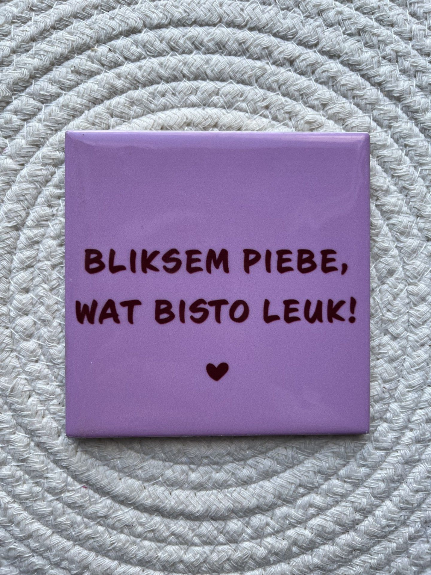 Tegeltje bliksem piebe