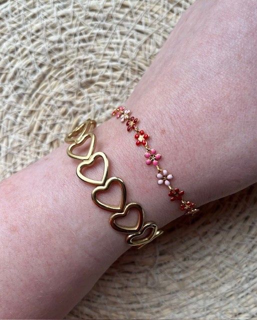 Bangle armband hart