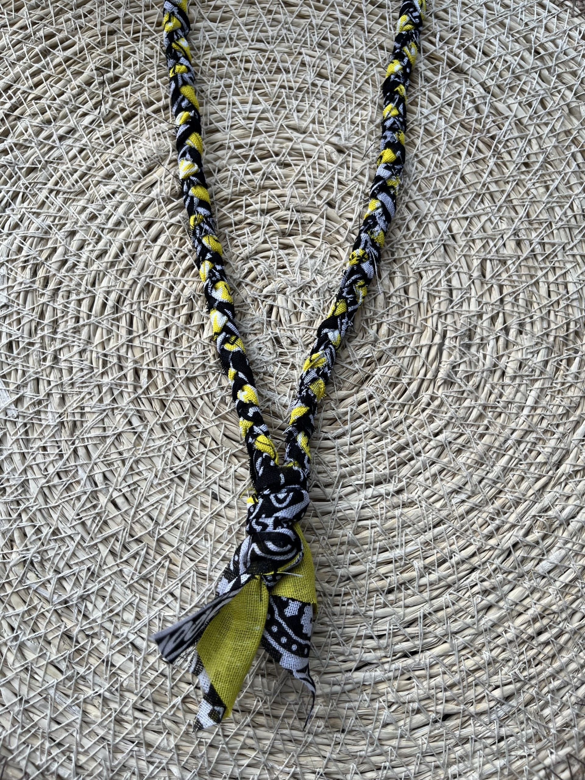 Bandana zwart en geel