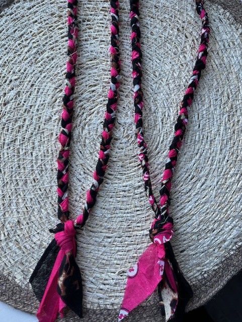 Bandana panter en donkerroze