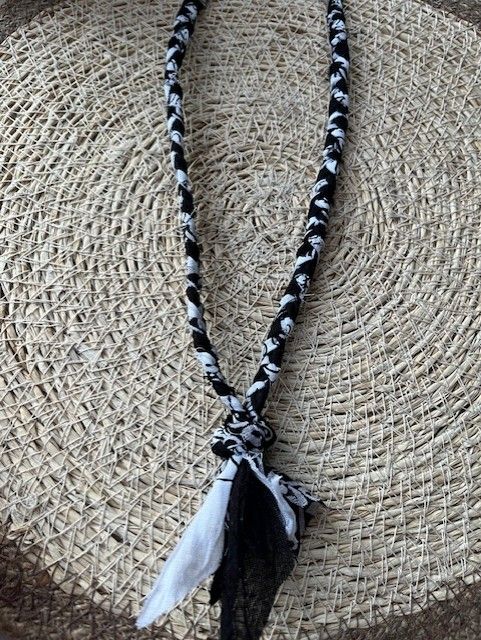 Bandana zwart en wit