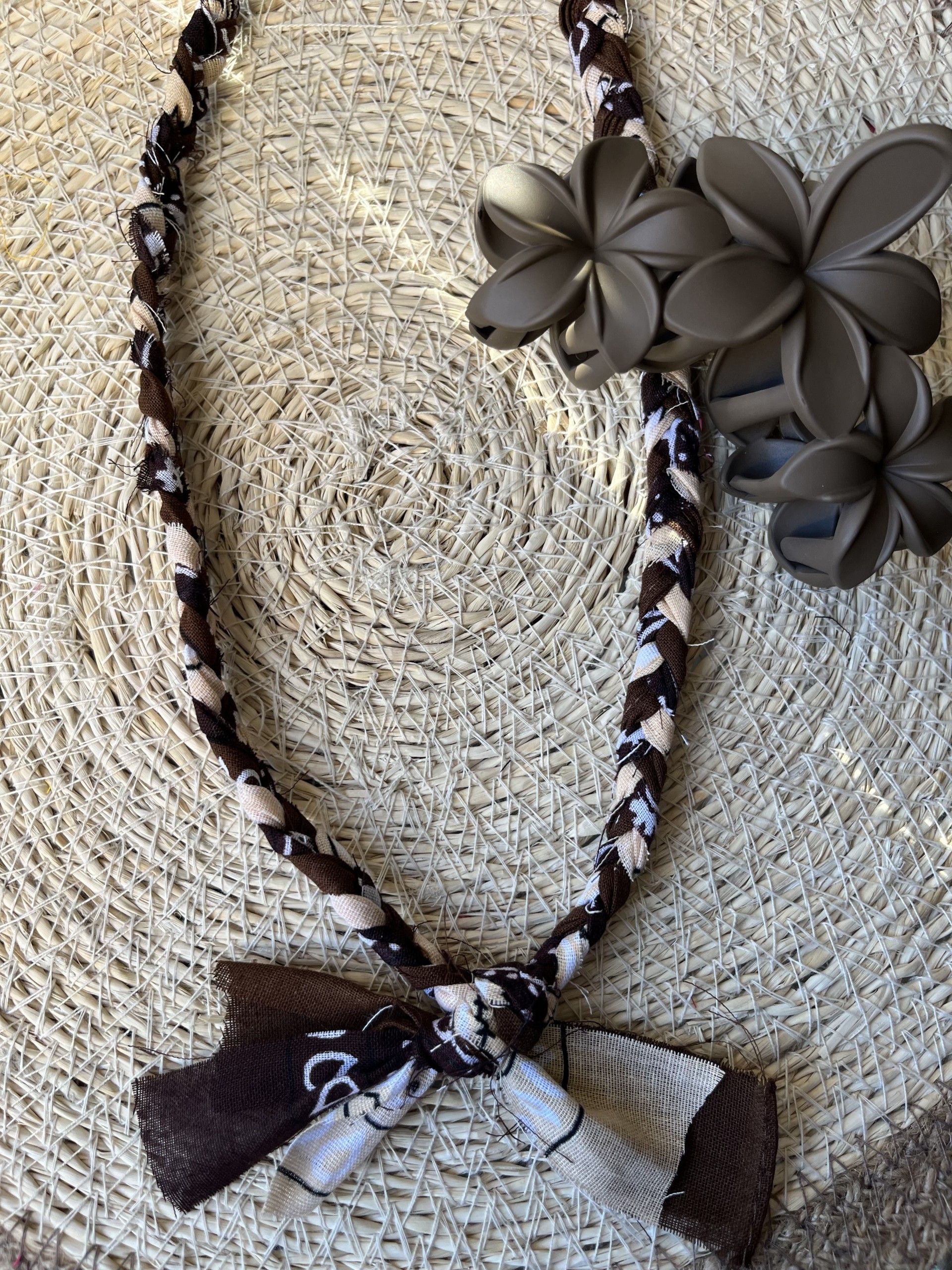 Bandana beige, bruin en donkerbruin