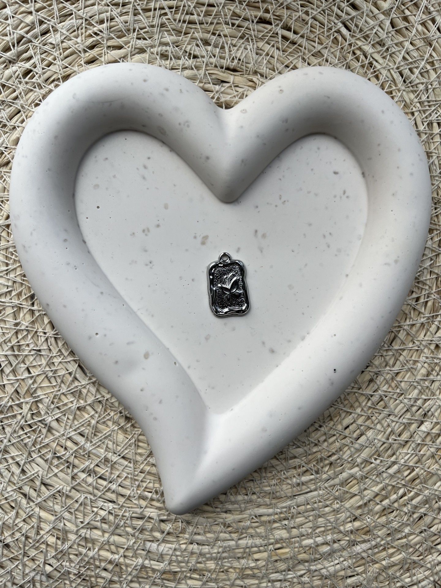Bedel met vlinder zilver