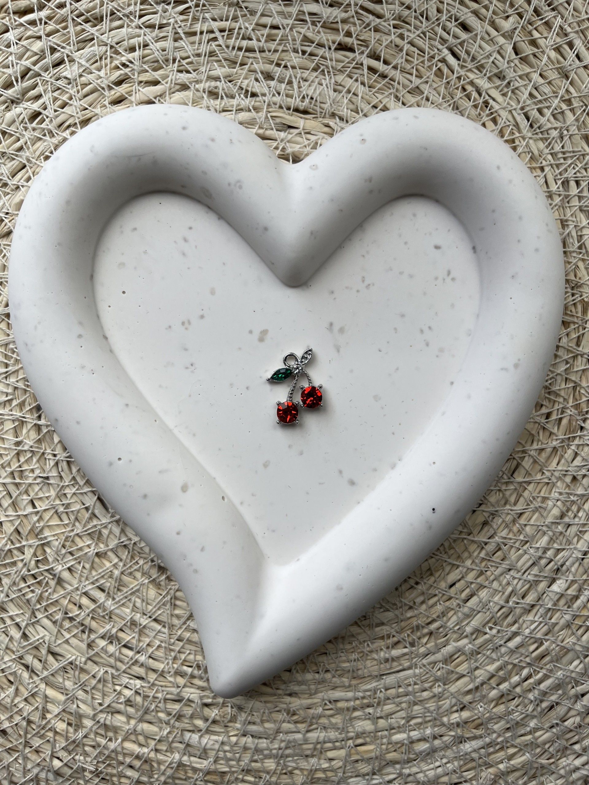 Bedel cherry diamand zilver