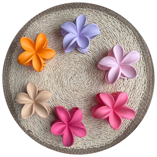 Haarclip basic flower