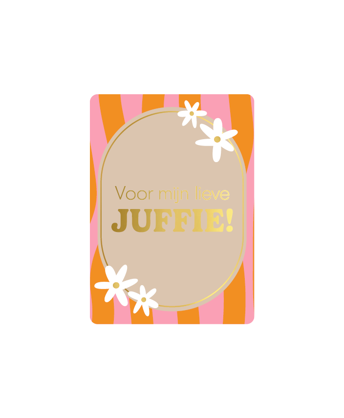 Cadeaukaartje lieve juffie