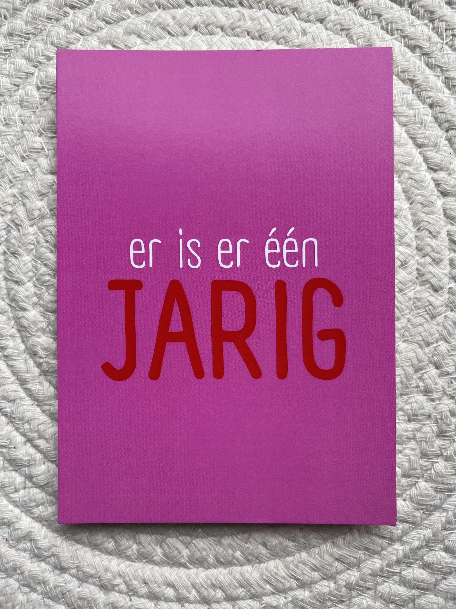 Kaart jarig