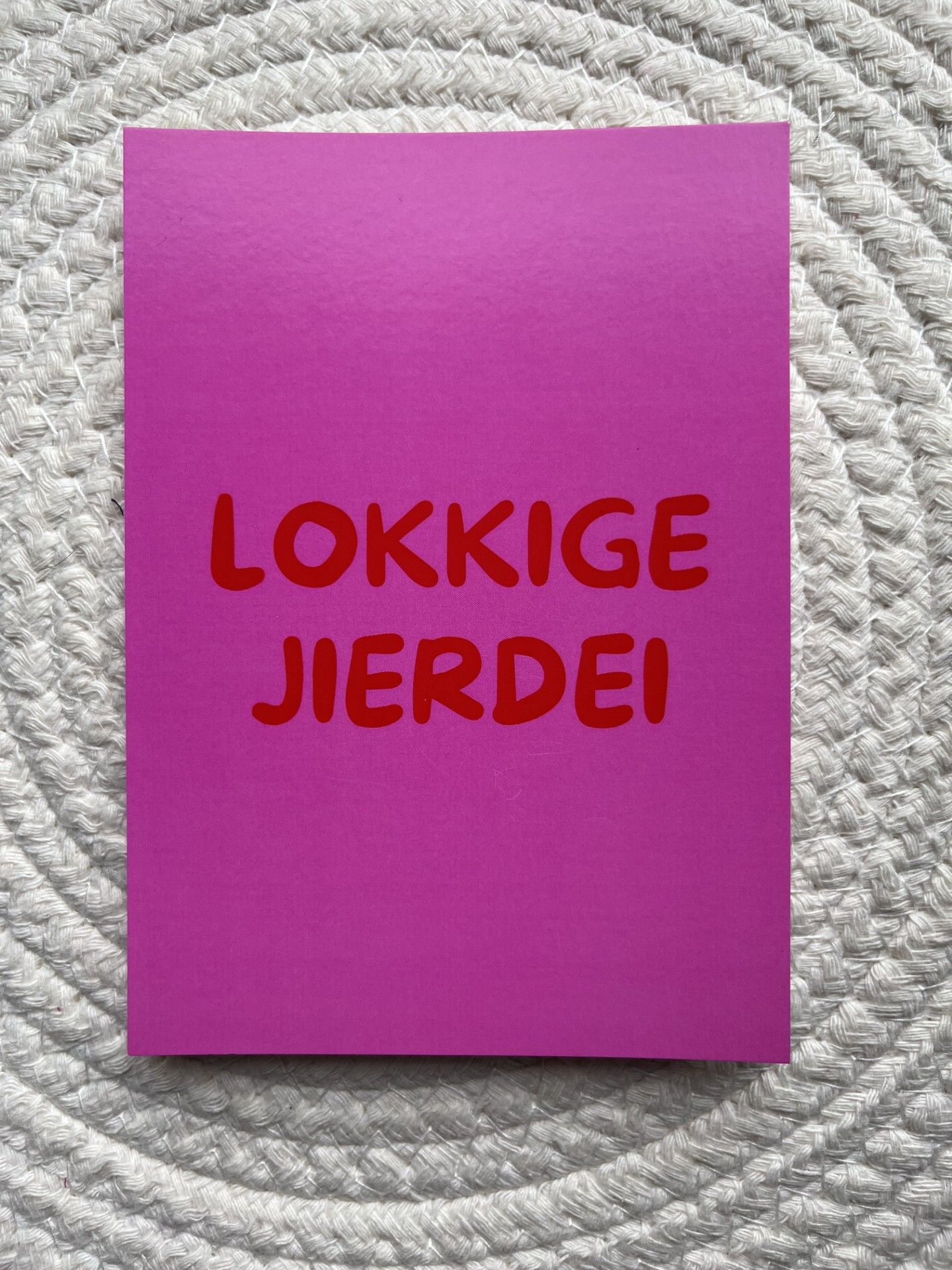 Kaart lokkige jierdei