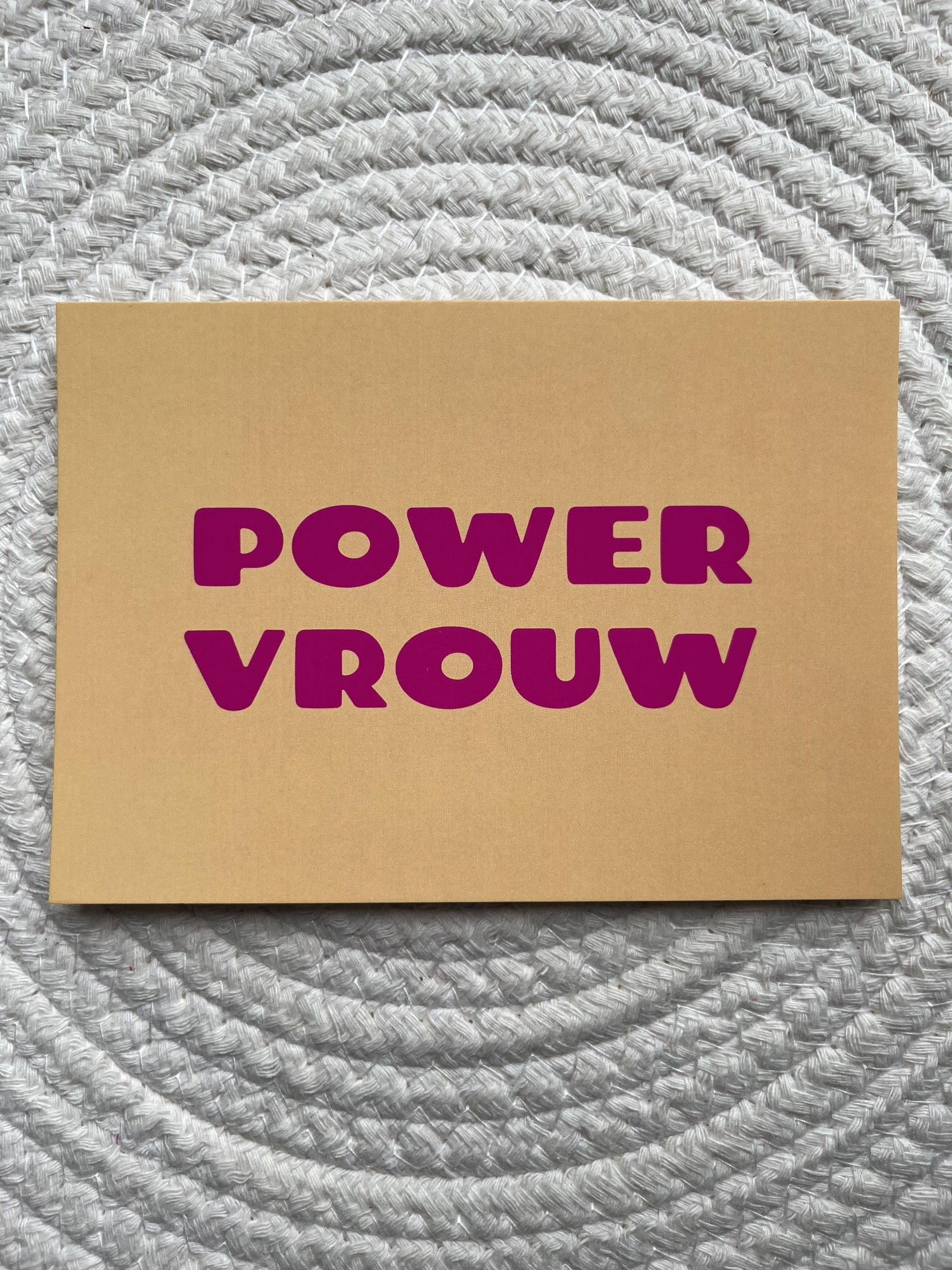 Kaart power vrouw