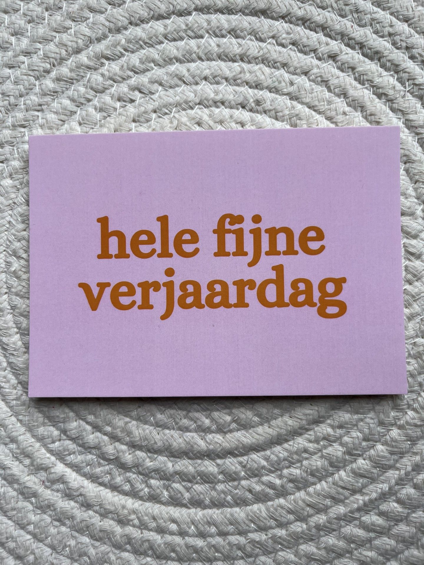 Kaart fijne verjaardag