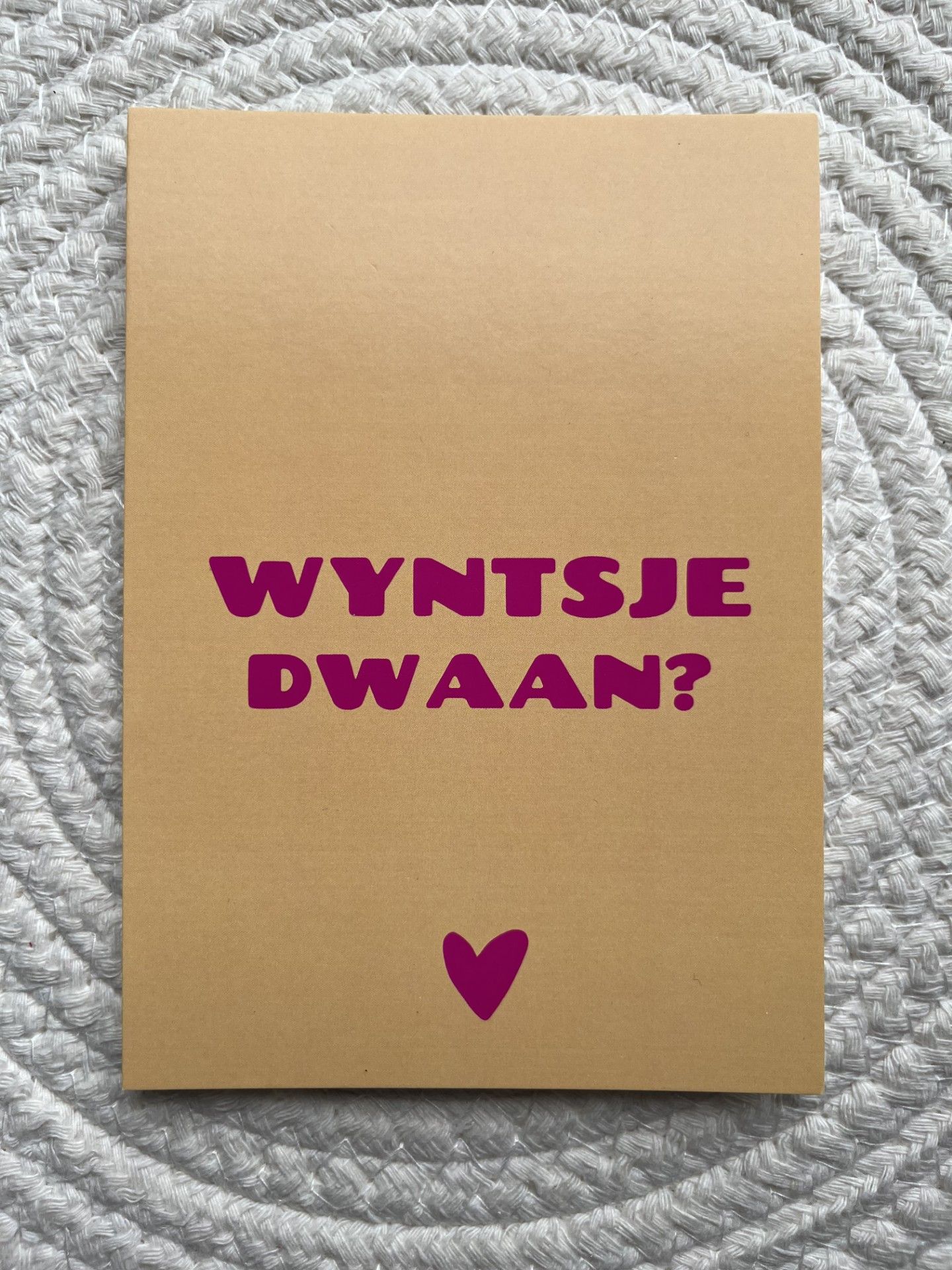 Kaart wyntsje dwaan?