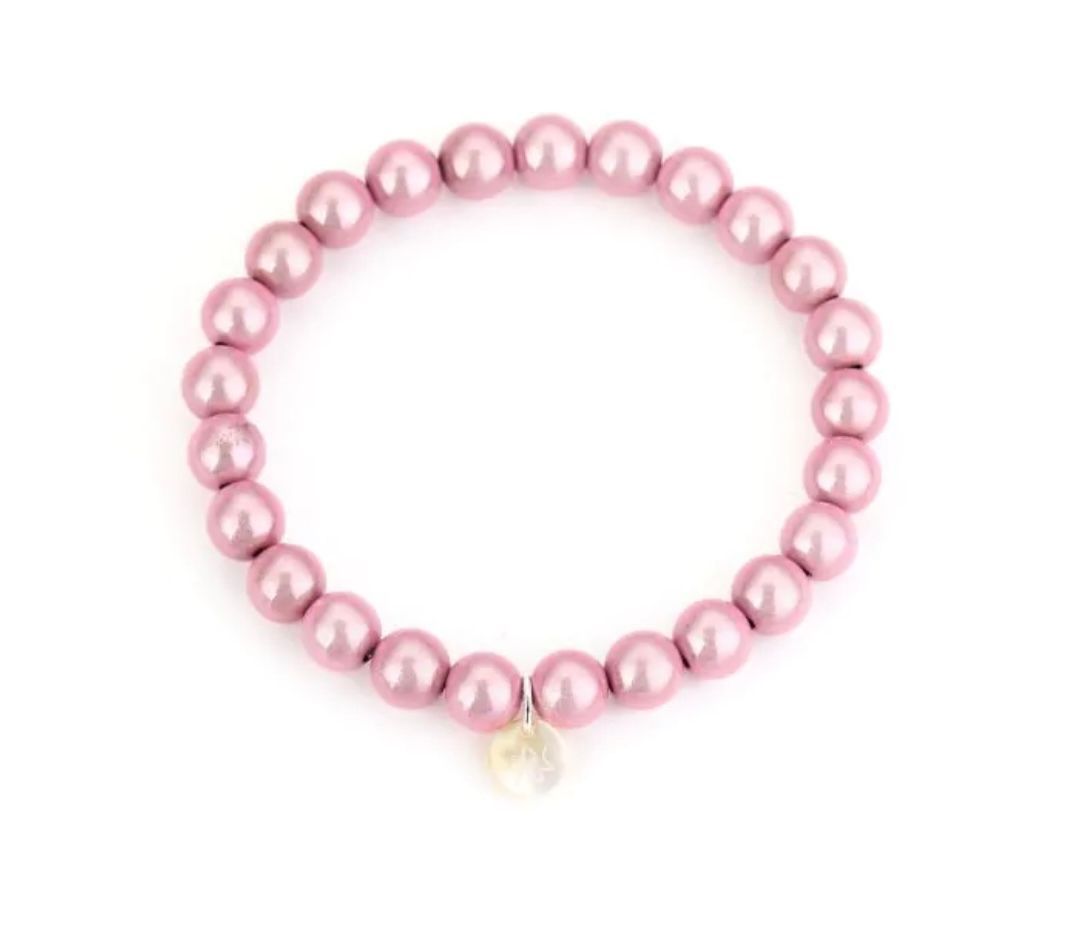 Kralenarmband roze