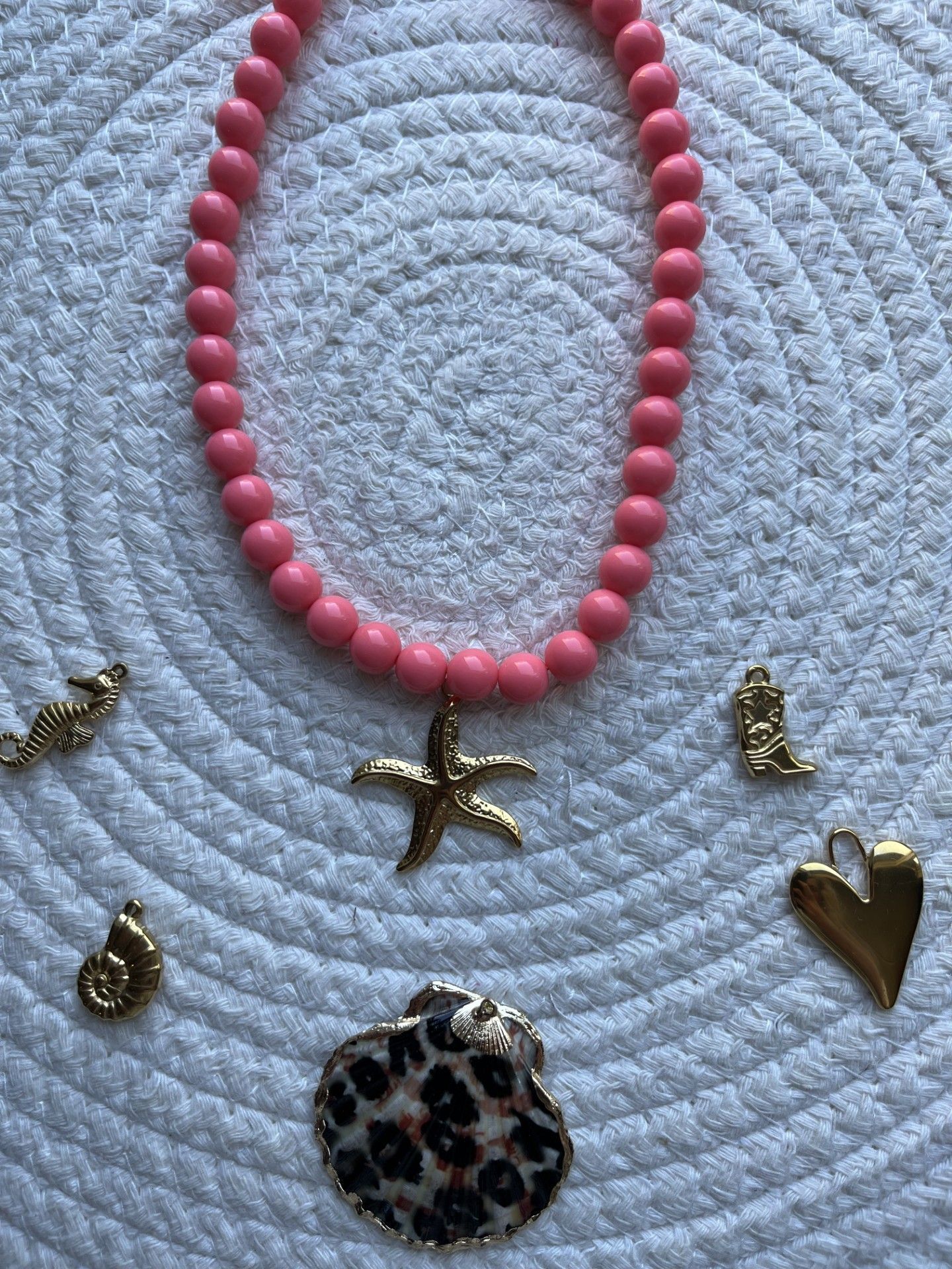 Kralenketting roze