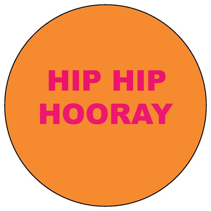 Onderzetter hip hip hooray
