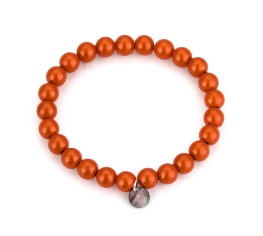 Kralenarmband oranje