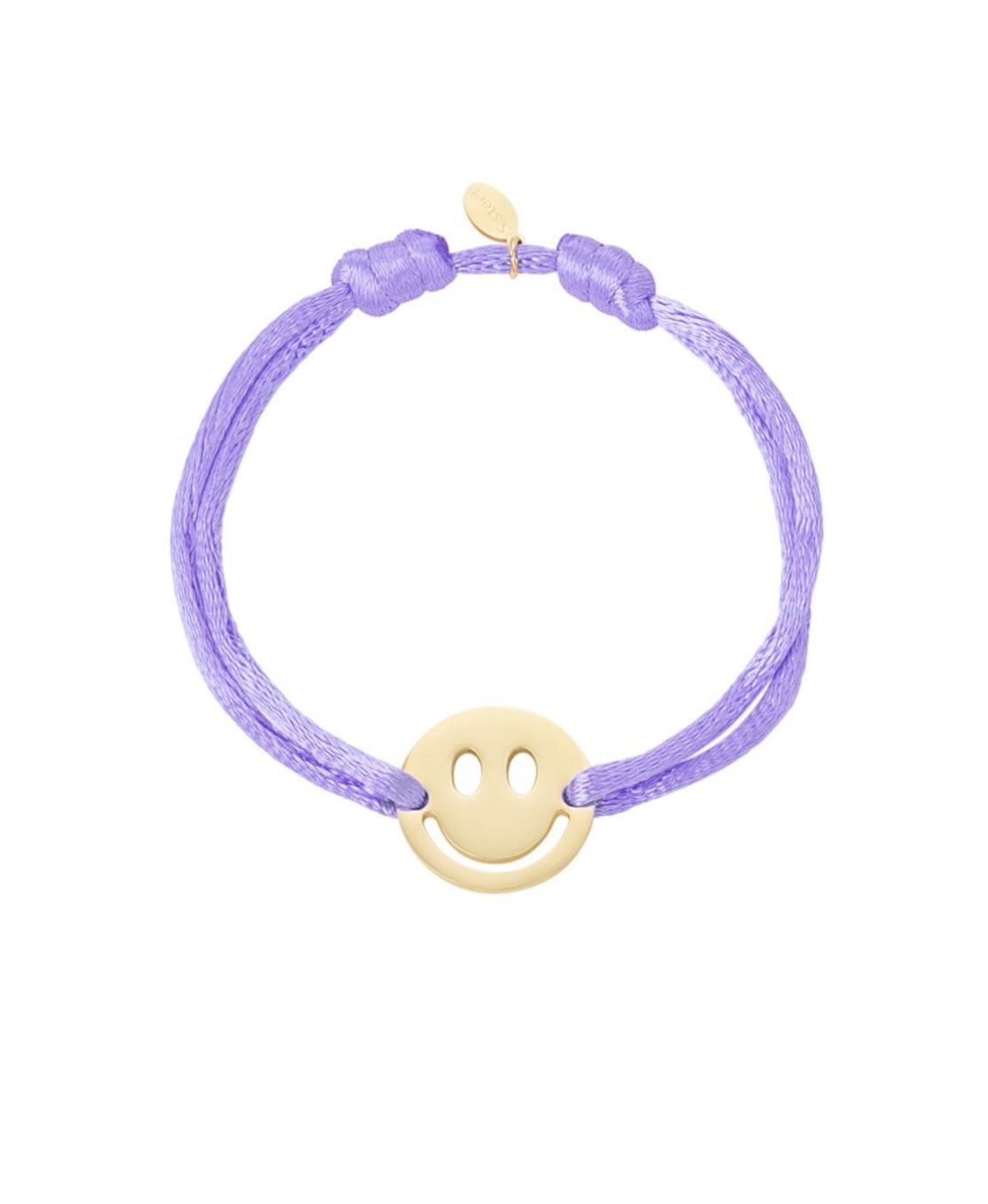 Armband smiley lila
