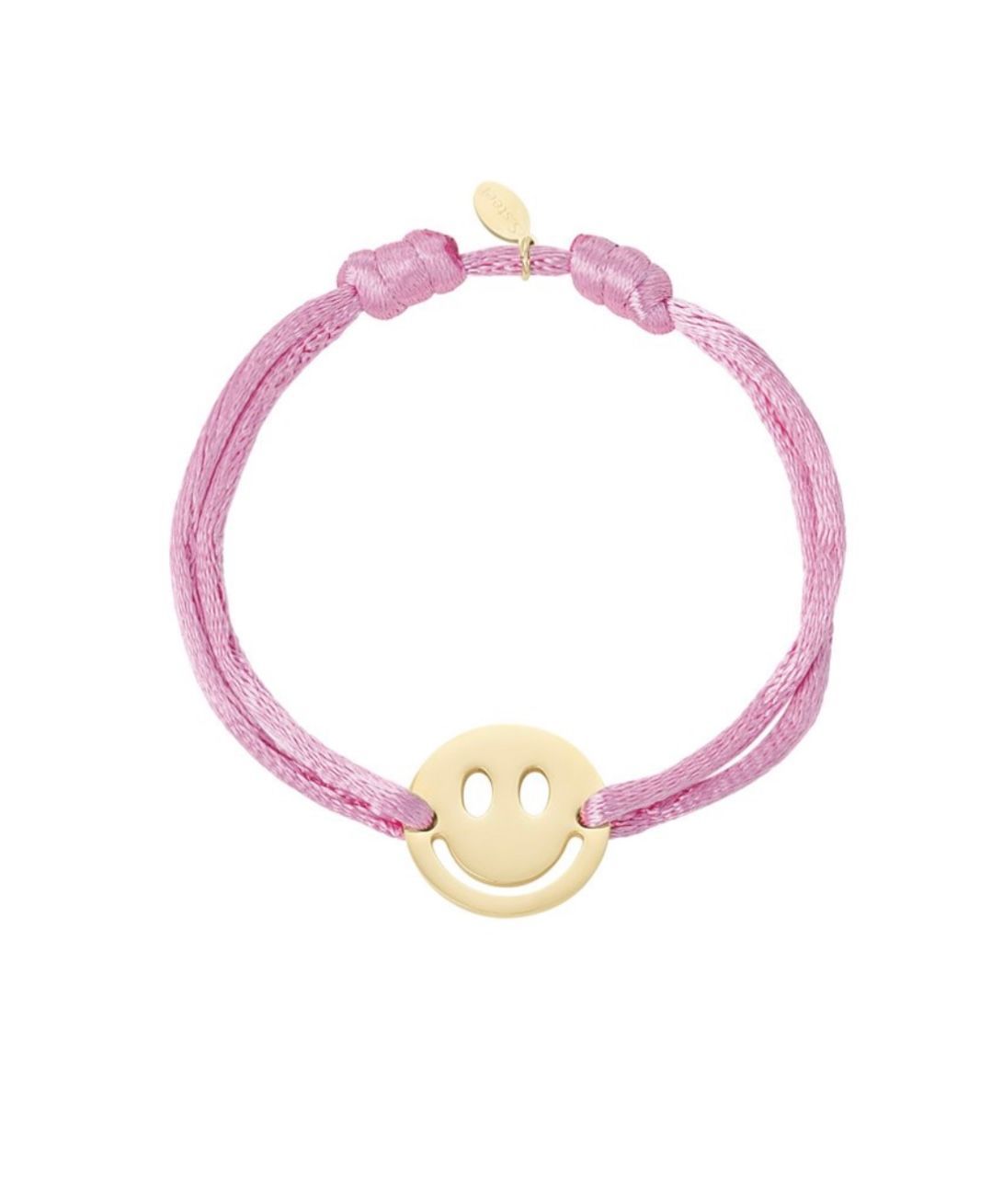 Armband smiley pastel paars