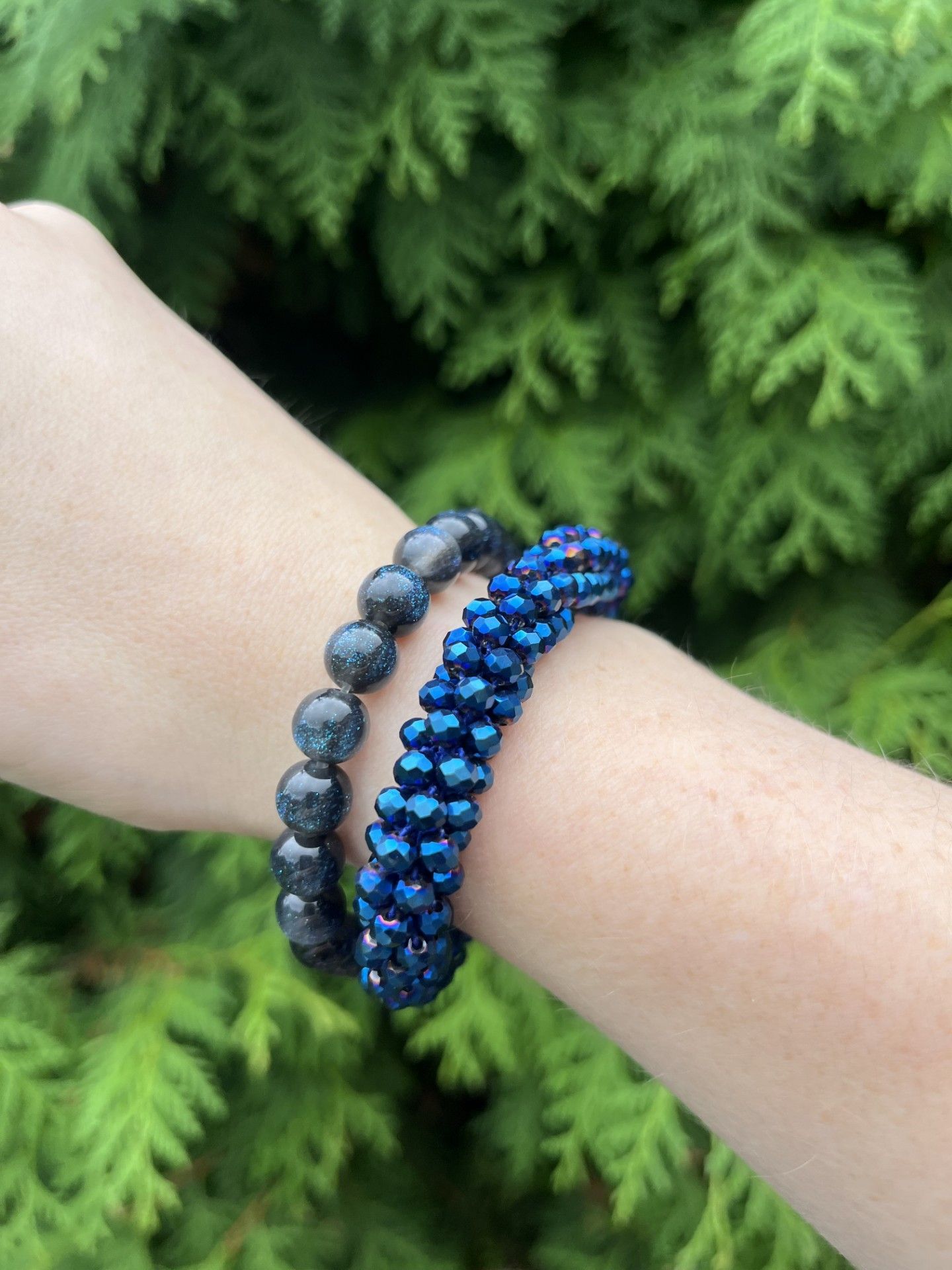 Strass blauw