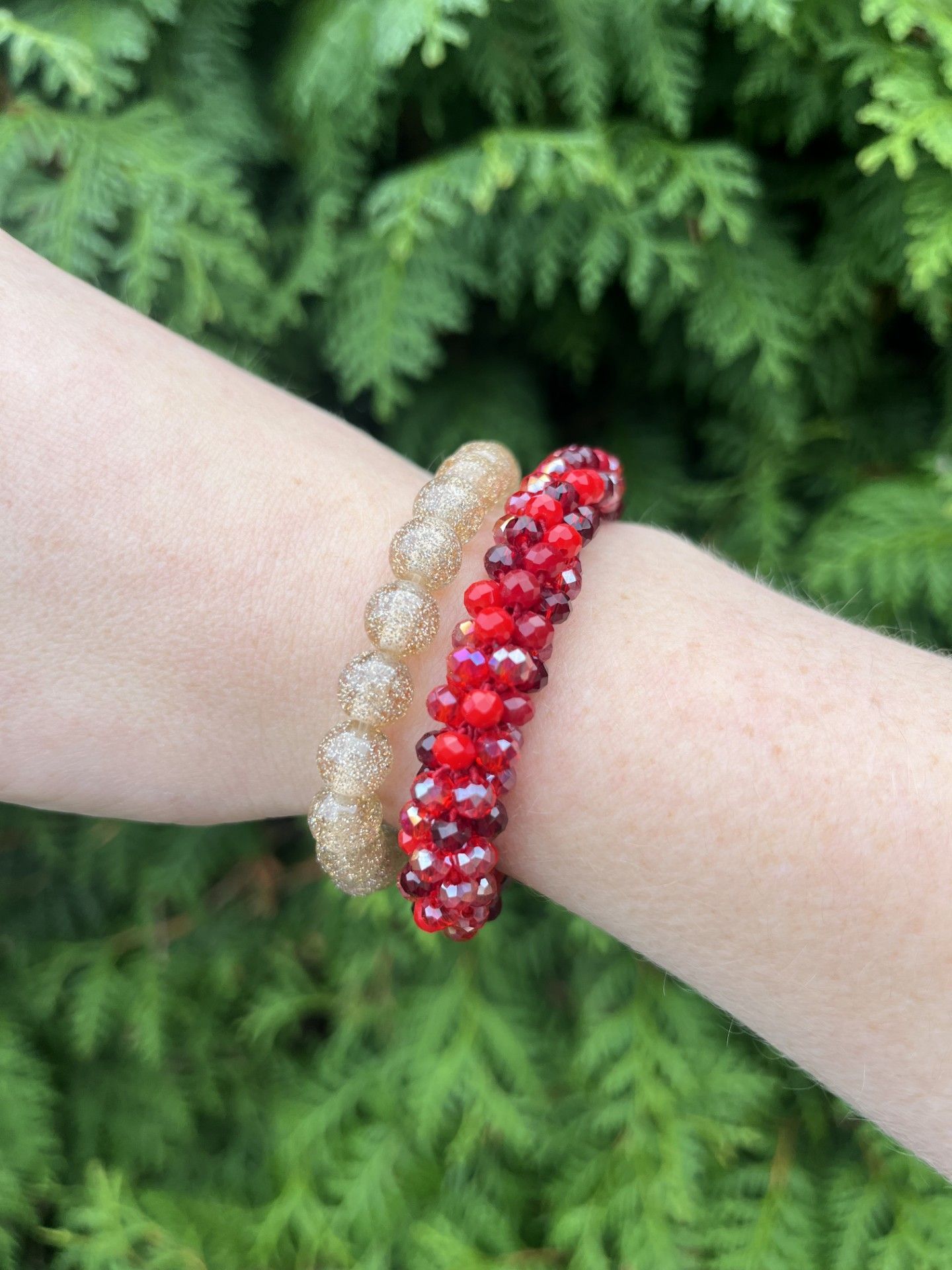 Strass mix rood