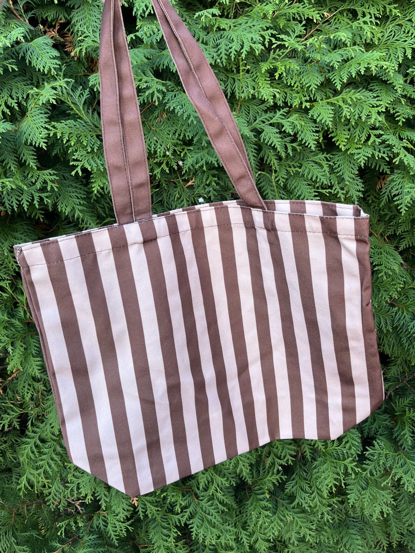 Tas bruin gestreept