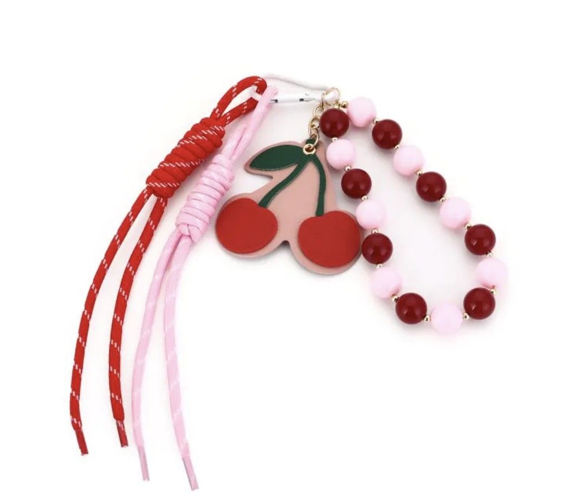 Tas/sleutelhanger cherry