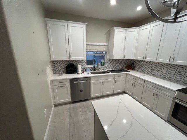 Brandon kitchen remodeling project with new cabinets and countertops