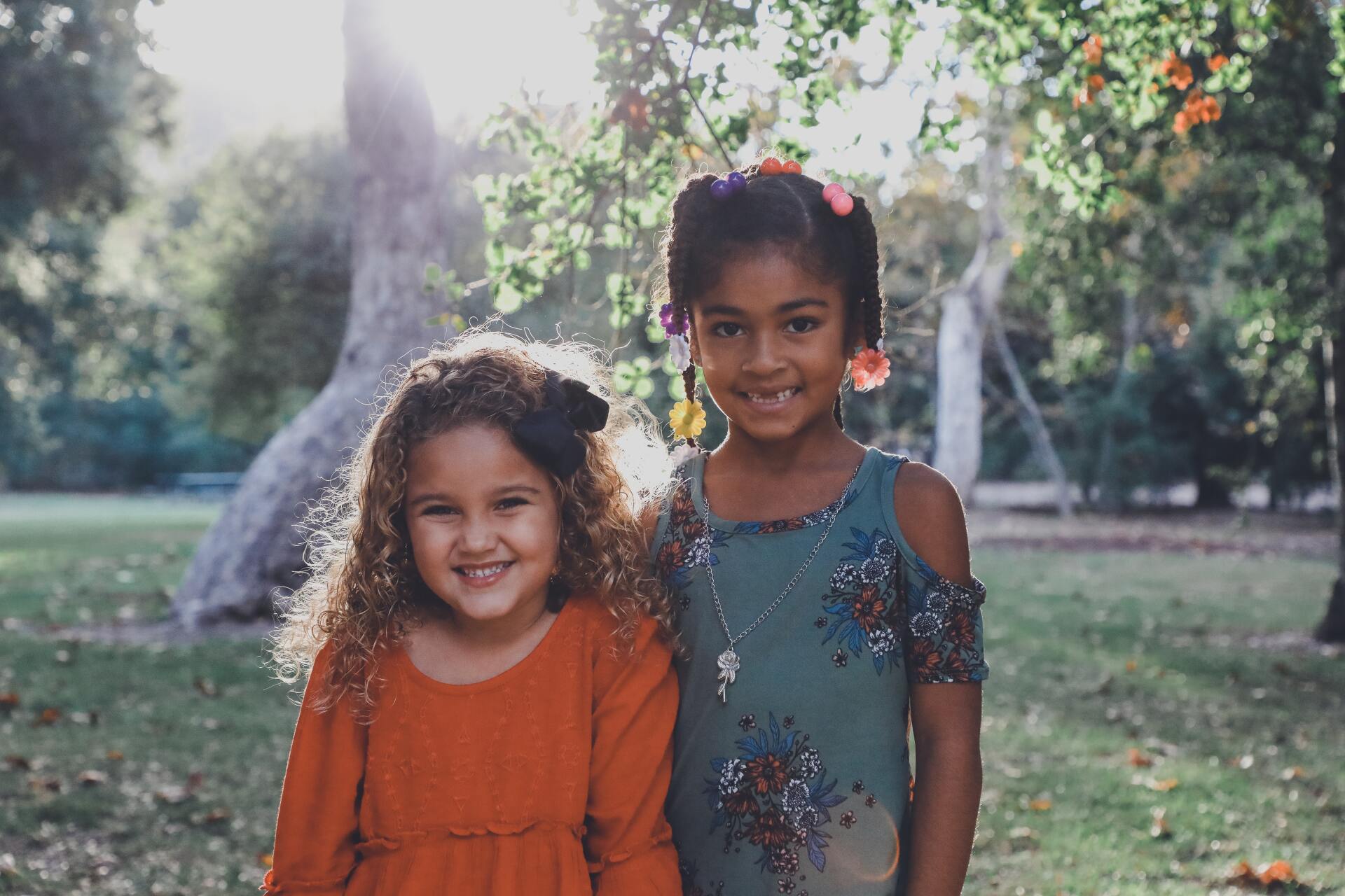 children with toy truck