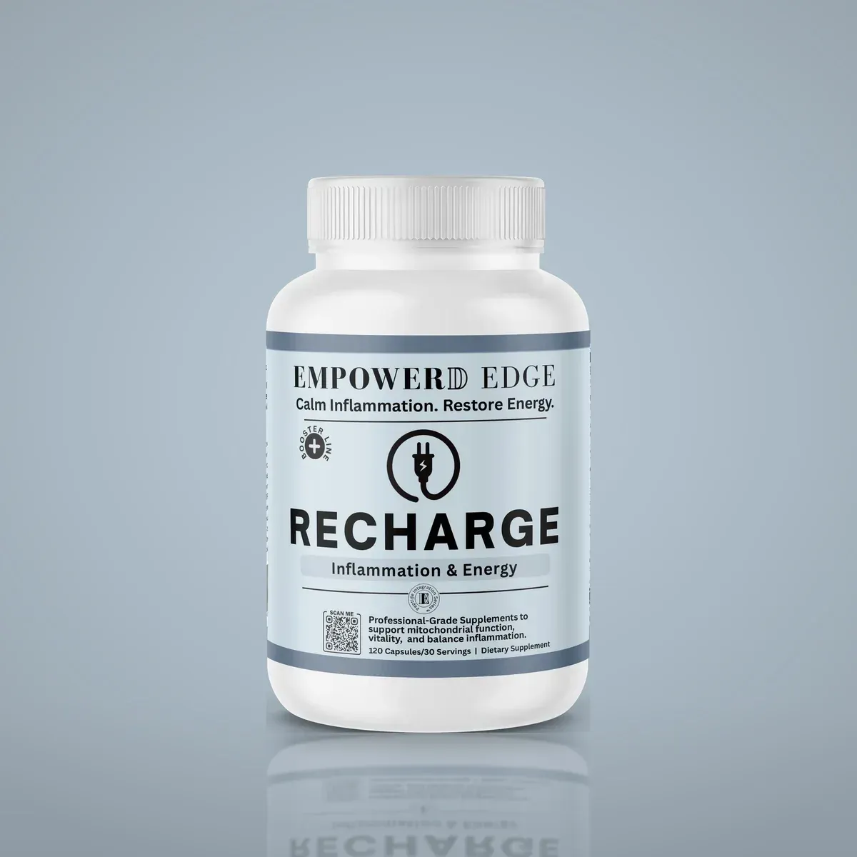 Three Thorne dietary supplement bottles on a white background with green and orange abstract labels
