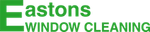 Cleaning on the Central Coast Eastons Window Cleaning logo in green text on a white background