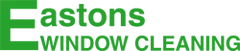 Cleaning on the Central Coast Eastons Window Cleaning logo in green text on a white background