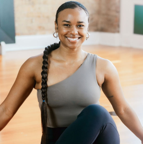 KB Baldwin, a Texas-based yoga instructor specializing in Yoga for Athletes, Yin, and Sound practices.