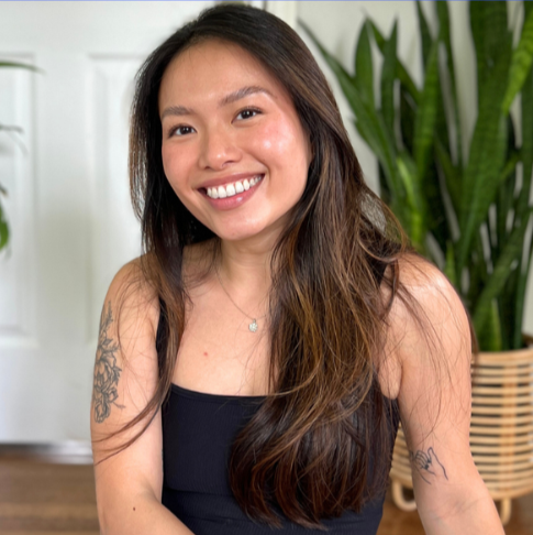 Mai Nguyen, a 500HR RYT Vinyasa yoga instructor who focuses on alignment, breath flow, and making yoga accessible.