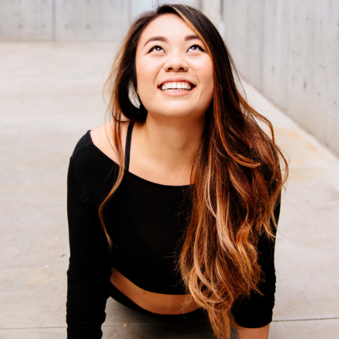 Stella Shih, an Uptown Yoga trained instructor who focuses on building mental and physical strength in her classes.