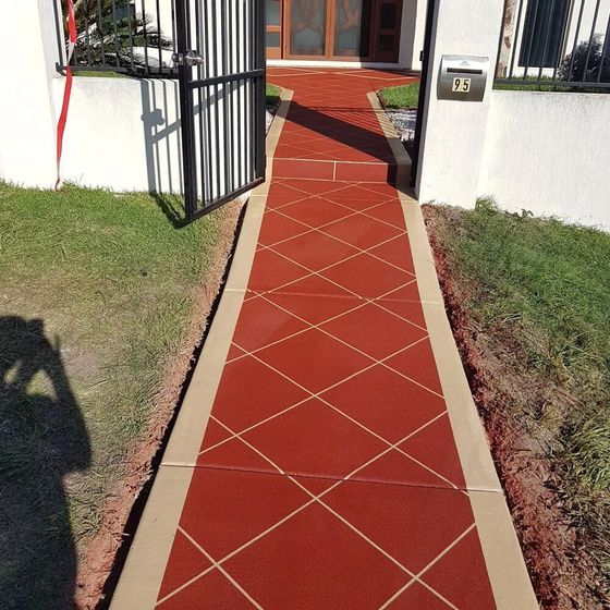 Pathway Concrete Stencilling