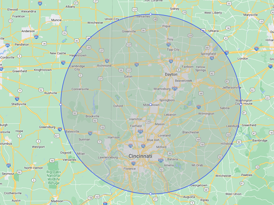 Map | Middletown, OH | Affordable Paving Company