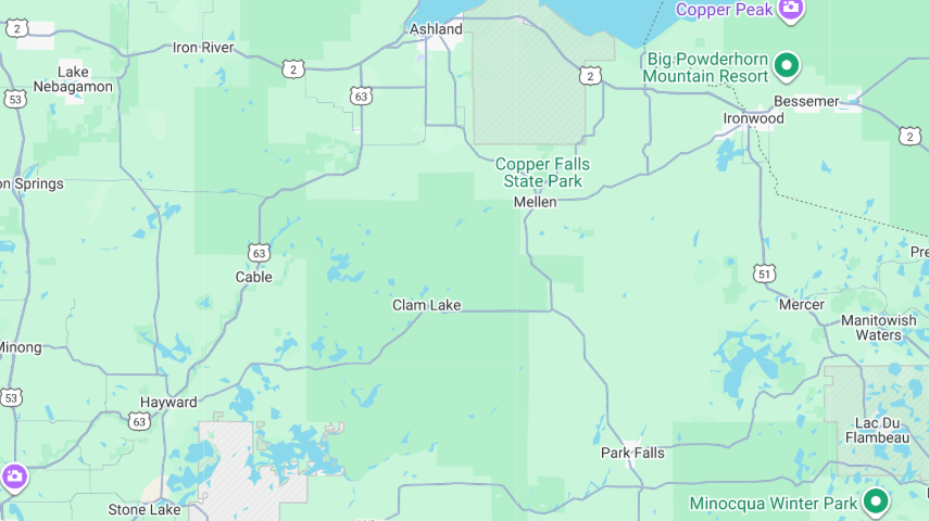 Map of northern Minnesota, with cities like Duluth and International Falls labeled.