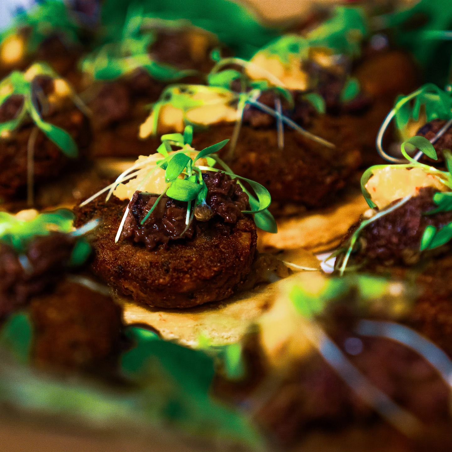 A Close Up of a Plate of Food With Greens on Top — Darwin Catering Company in Brinkin, NT