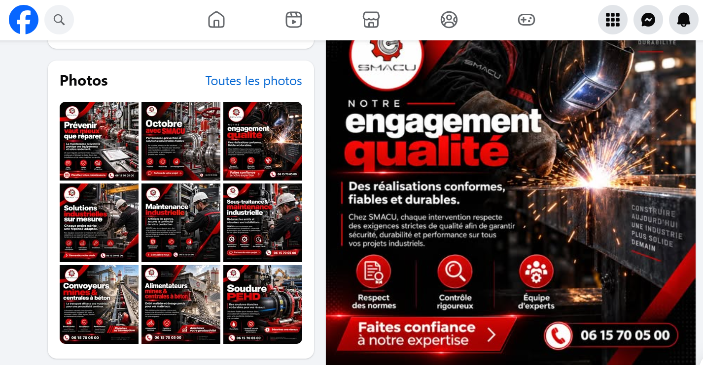 Page Facebook Smacu Industries