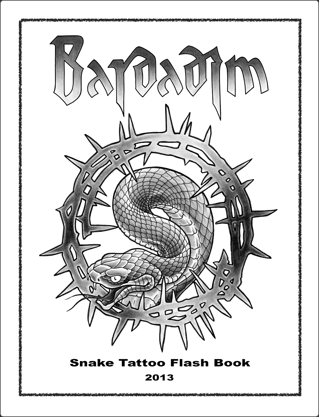 Cover of a tattoo flash book titled