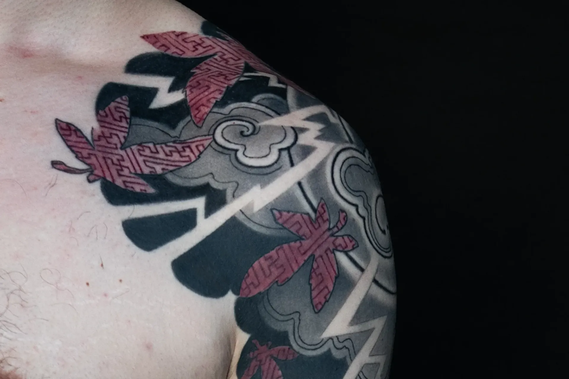 Maple Leaves and Lightning A Storm Sleeve in Irezumi