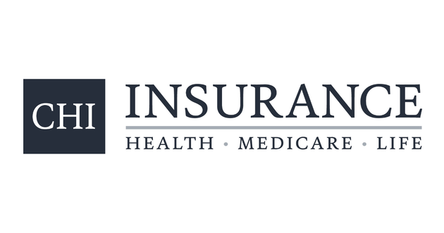 CHI Insurance logo: dark blue square with