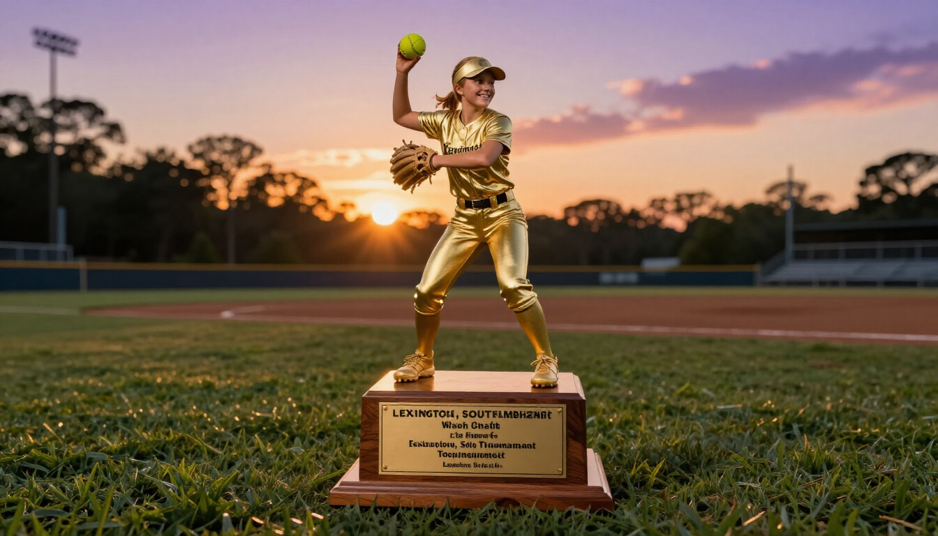 Trophies at the Nicole Robinson Memorial Tournament in Lexington SC